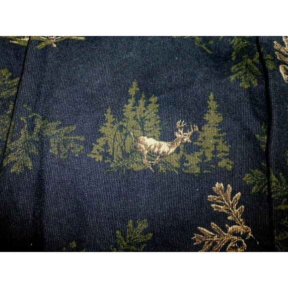 North River Brushed Cotton Deer Black Forest Button Up Shirt XXL Long Sleeve - Picture 11 of 12